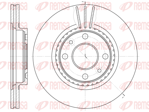 Тормозной диск передний FERODO арт. 6144.10
