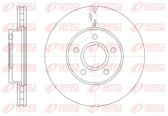 Тормозной диск передний BREMBO арт. 61560.10