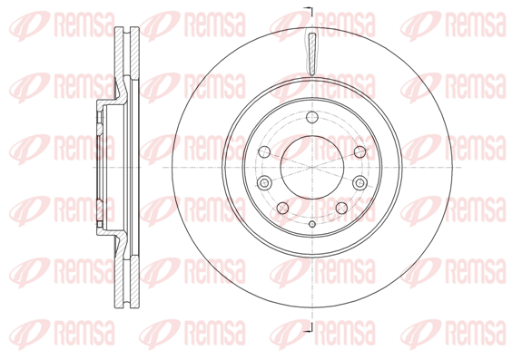 Диск гальмівний BOSCH арт. 61638.10