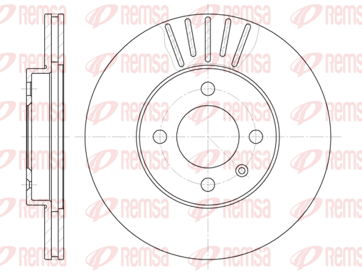 Тормозной диск передний FERODO арт. 6175.10