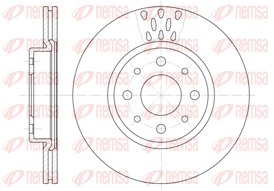 Тормозной диск передний FERODO арт. 6189.10