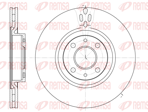 Тормозной диск передний BREMBO арт. 6316.11