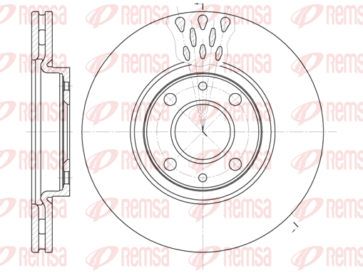 Тормозной диск передний DELPHI арт. 6443.10