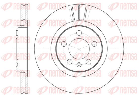 Тормозной диск передний CHAMPION арт. 6546.10
