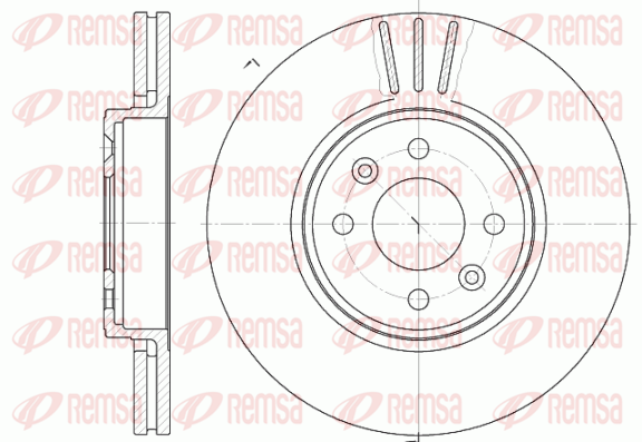 Тормозной диск передний FERODO арт. 6583.10