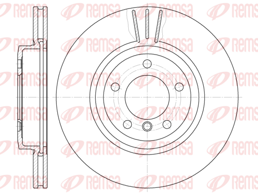 Тормозной диск BREMBO арт. 6598.10