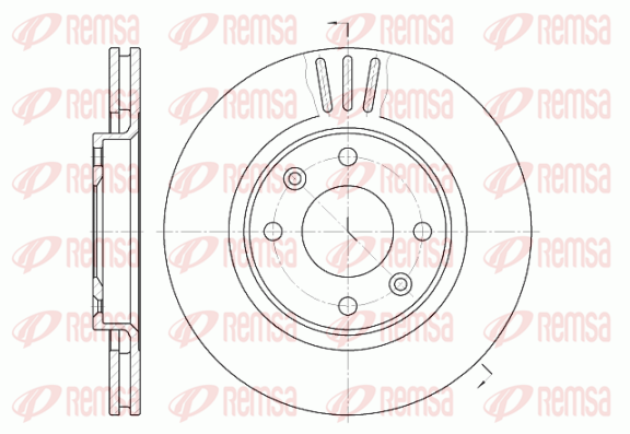 Тормозной диск передний BREMBO арт. 6603.10