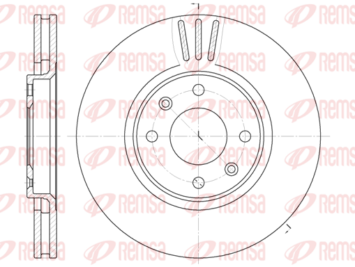 Тормозной диск передний PROFIT арт. 6604.10