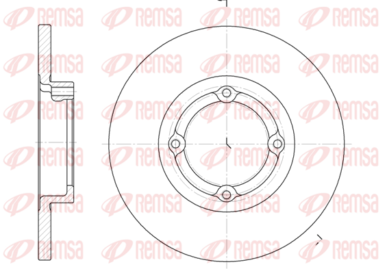 Тормозной диск передний BREMBO арт. 6606.00