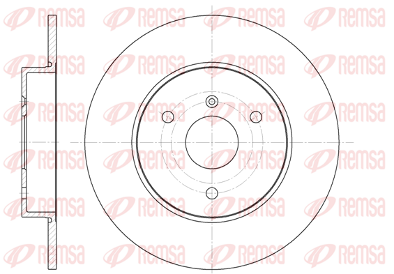 Тормозной диск передний FERODO арт. 6617.00