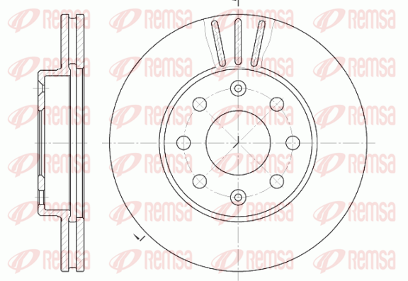 Тормозной диск передний FERODO арт. 6655.10