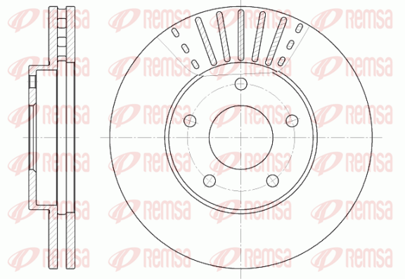 Тормозной диск FERODO арт. 6681.10