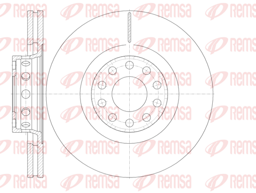 Тормозной диск передний BREMBO арт. 6781.10