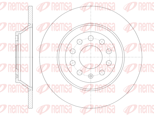 Тормозной диск REMSA 6969.00