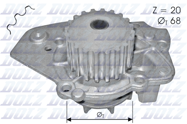 Водяной насос HUTCHINSON арт. N206