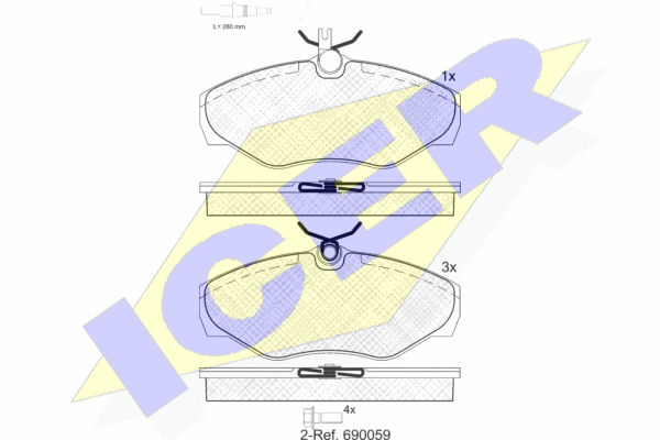 Тормозные колодки дисковые BREMBO арт. 141315-203