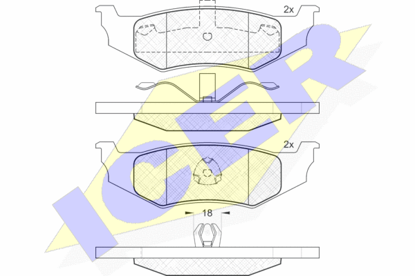 Тормозные колодки дисковые BREMBO арт. 181114