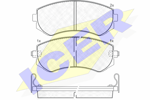 Тормозные колодки дисковые BLUE PRINT арт. 181517