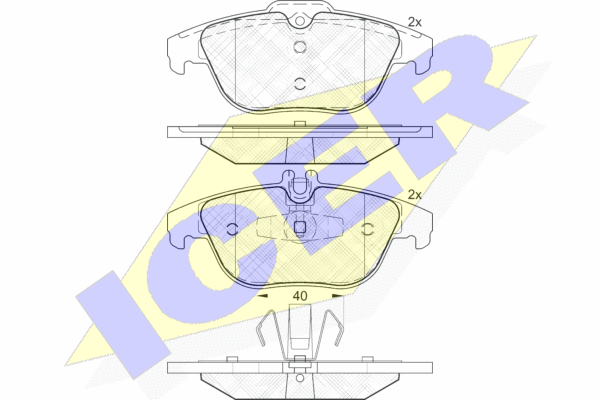 Тормозные колодки дисковые BREMBO арт. 181900