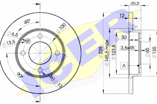 Тормозной диск BREMBO арт. 78BD3300-2