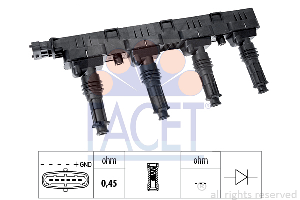 Катушка зажигания BOSCH арт. 9.6300