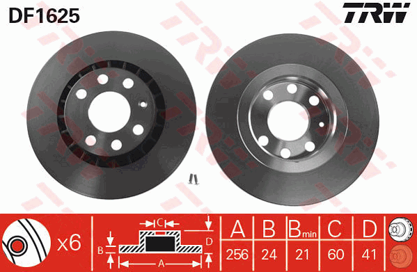 Тормозной диск A.B.S. арт. DF1625