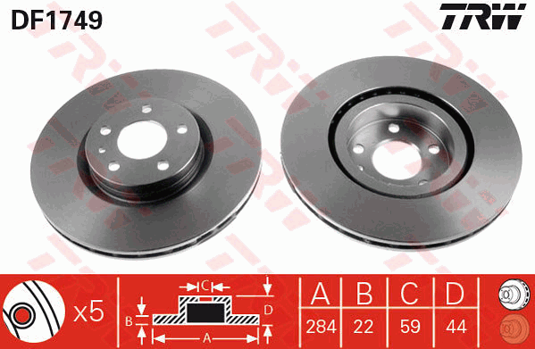 Тормозной диск REMSA арт. DF1749