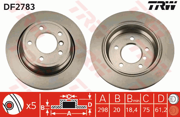 Тормозной диск FEBI BILSTEIN арт. DF2783