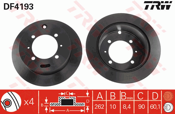 Гальмівний диск ASHIKA арт. DF4193