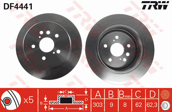 Тормозной диск ROADHOUSE арт. DF4441