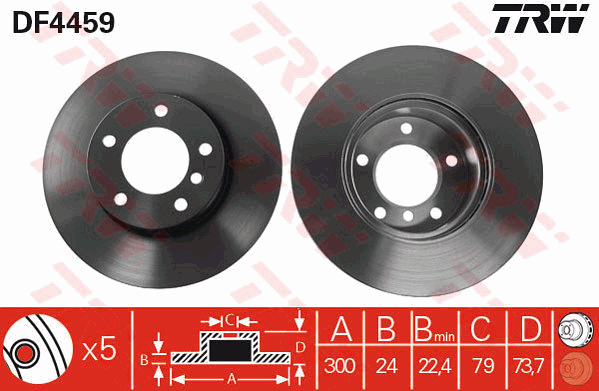 Тормозной диск FERODO арт. DF4459