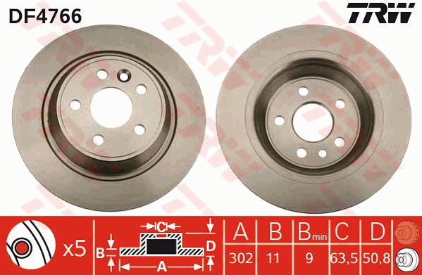 Тормозной диск A.B.S. арт. DF4766