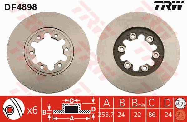 Тормозной диск DELPHI арт. DF4898
