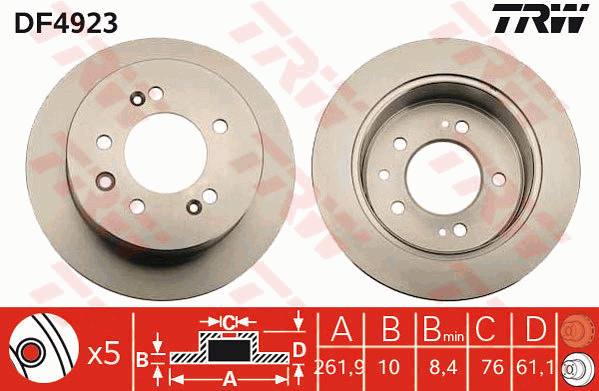 Тормозной диск FEBI BILSTEIN арт. DF4923