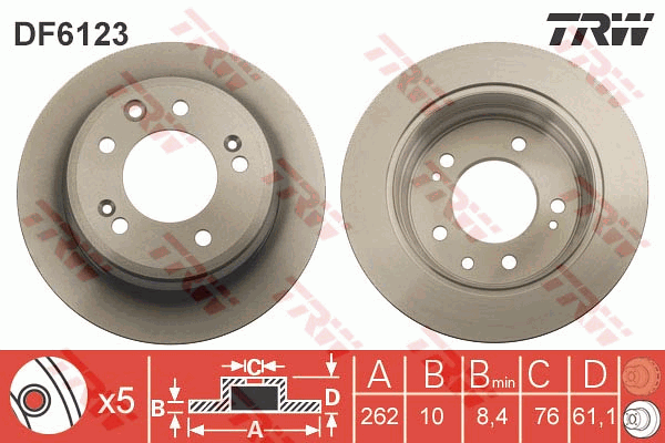 Тормозной диск ROADHOUSE арт. DF6123