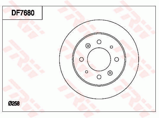 Гальмівний диск BOSCH арт. DF7680