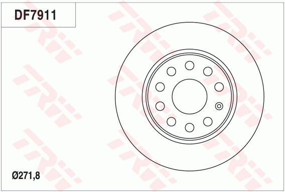 Тормозной диск DELPHI арт. DF7911