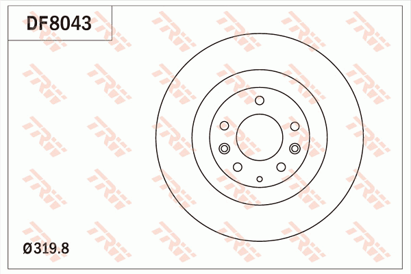 Тормозной диск BLUE PRINT арт. DF8043