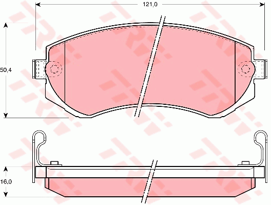 Тормозные колодки дисковые BLUE PRINT арт. GDB1009