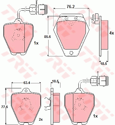 Тормозные колодки дисковые BREMBO арт. GDB1162