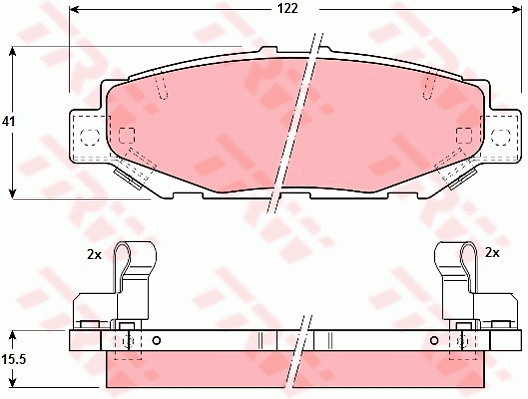 Тормозные колодки дисковые BREMBO арт. GDB1185