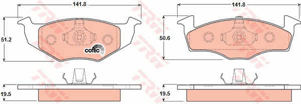 Тормозные колодки дисковые QUICK BRAKE арт. GDB1218