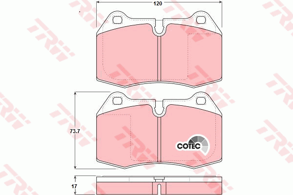 Тормозные колодки передние дисковые FERODO арт. GDB1269
