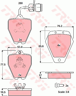 Тормозные колодки дисковые ROADHOUSE арт. GDB1329