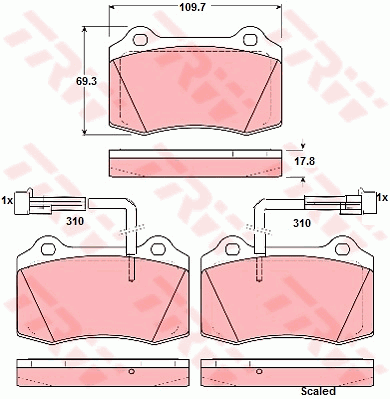 Тормозные колодки дисковые QUICK BRAKE арт. GDB1392