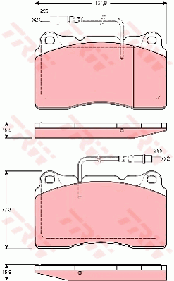 Гальмівні колодки, дискові BOSCH арт. GDB1431