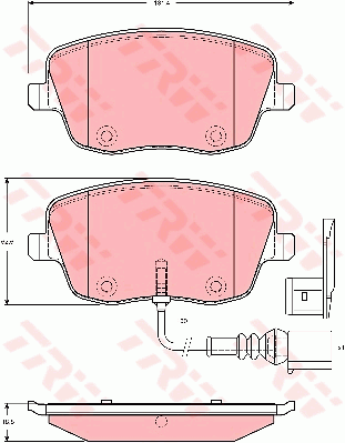 Тормозные колодки дисковые ICER арт. GDB1472