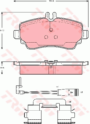 Тормозные колодки дисковые QUICK BRAKE арт. GDB1480