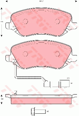 Гальмівні колодки, дискові QUICK BRAKE арт. GDB1489