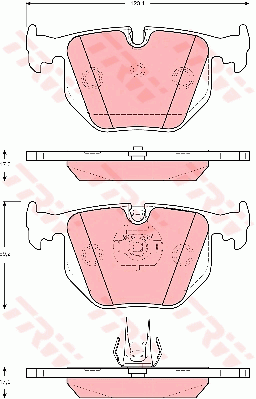 Тормозные колодки дисковые BREMBO арт. GDB1527